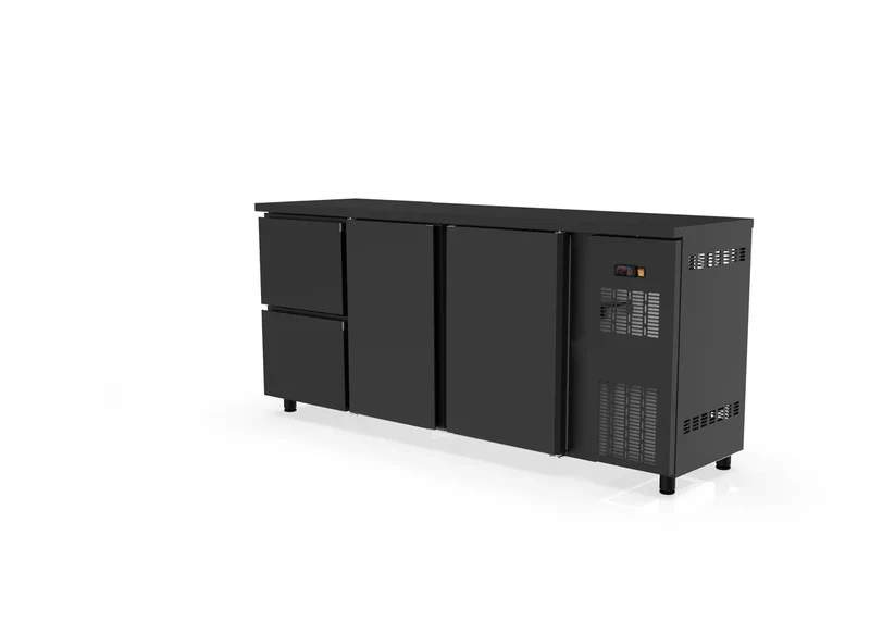 Table réfrigérée de bar Coreco PROFI 2/2 avec 2 portes et 2 tiroirs