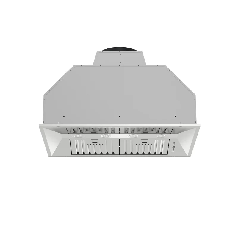 Forno Altilia 36-Inch Insert Range Hood, Stainless Steel, LED Lighting, Baffle Filters