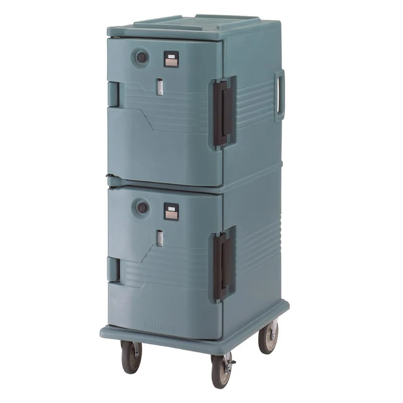 Chariot isotherme avec porte supérieure chauffante Cambro Ultra Camcart UPCHT8002401 bleu ardoise