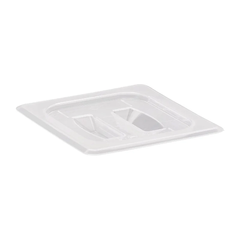 Couvercle translucide en polypropylène avec poignée pour bac GN 1/6 Cambro