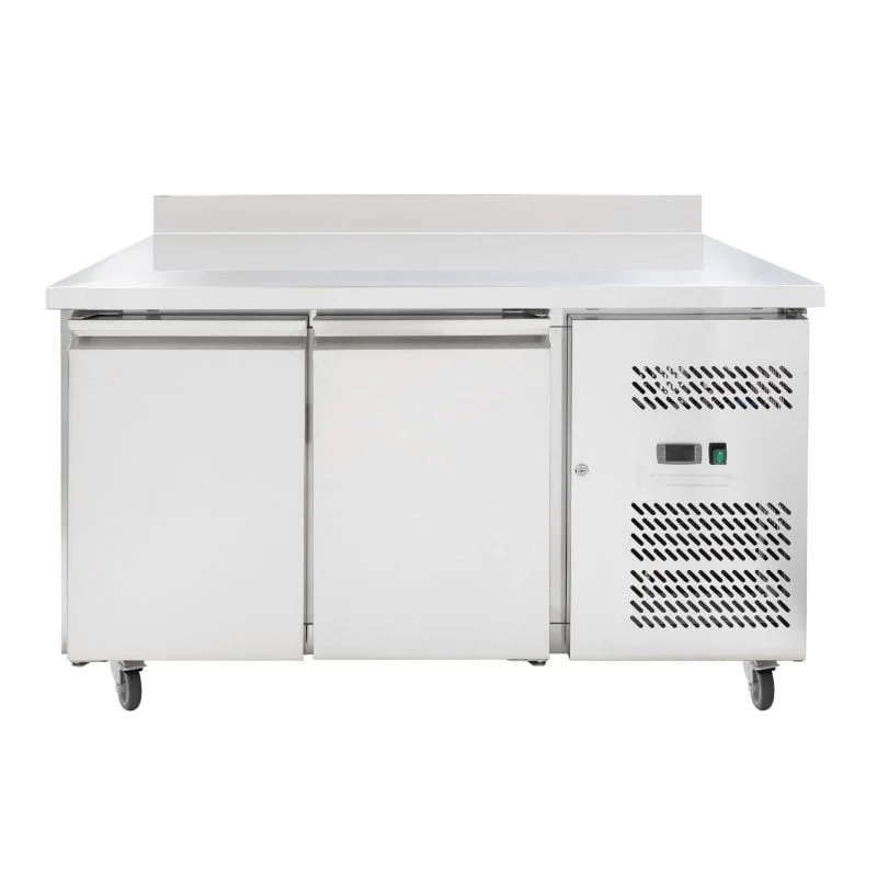 Table Réfrigérée 2 Portes GN1/1 - Profondeur 700 avec Dosseret