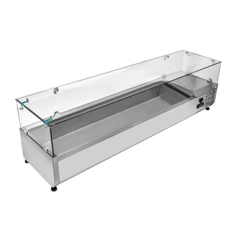 Saladette Réfrigérée à Poser Vitrée - 8 x GN 1/3