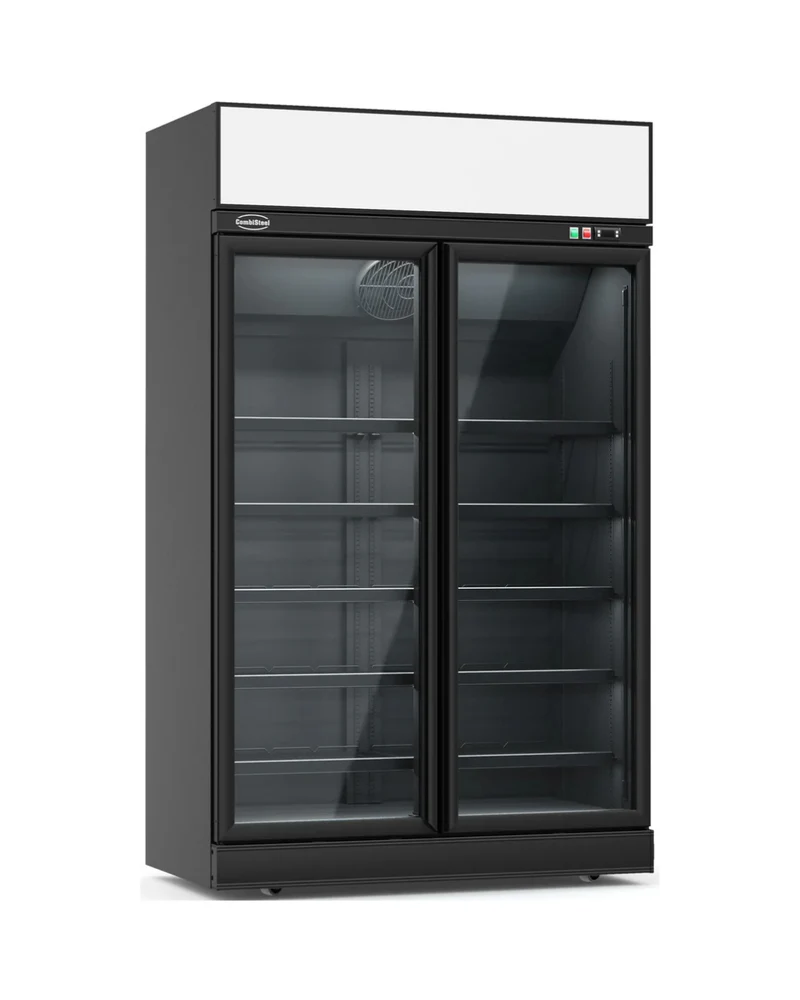 Vitrine réfrigérée 2 portes vitrées - 1000L