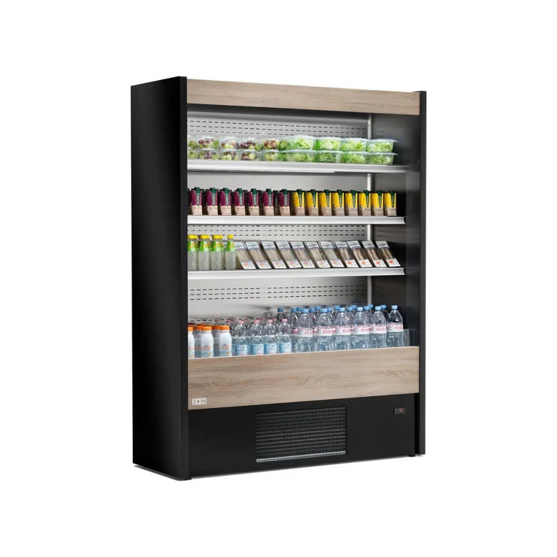 Vitrine murale réfrigérée ouverte 4 niveaux inclinés - OLIMPO