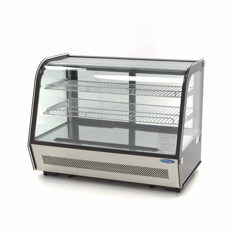Vitrine à poser - 160 L - 88 cm - portes coulissantes arrière