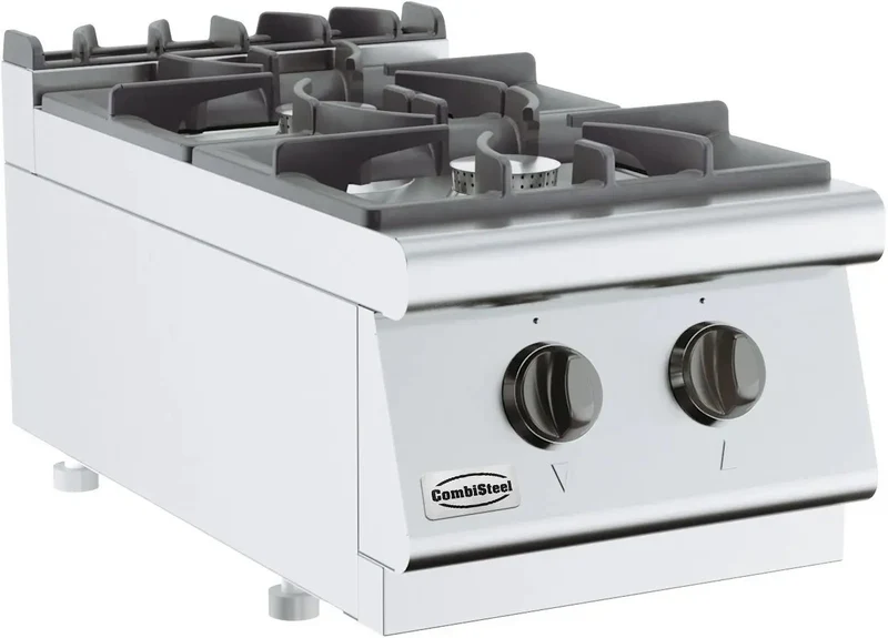 BASE 700 CUISINIERE A GAZ 2 BR 7178.0200 Combisteel