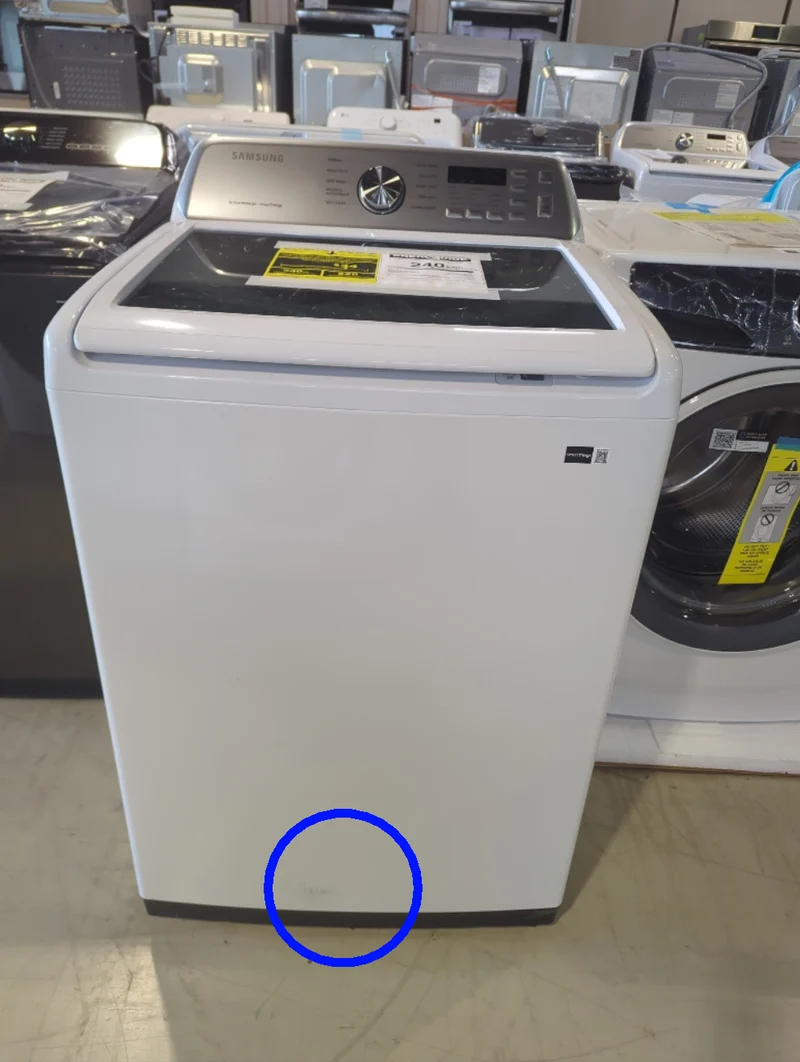 WA46CG3505AW - WASHERS - Samsung - Top Loading - White - Open Box