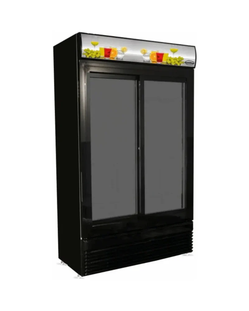 Armoire réfrigérée à boisson positive 2 portes coulissantes