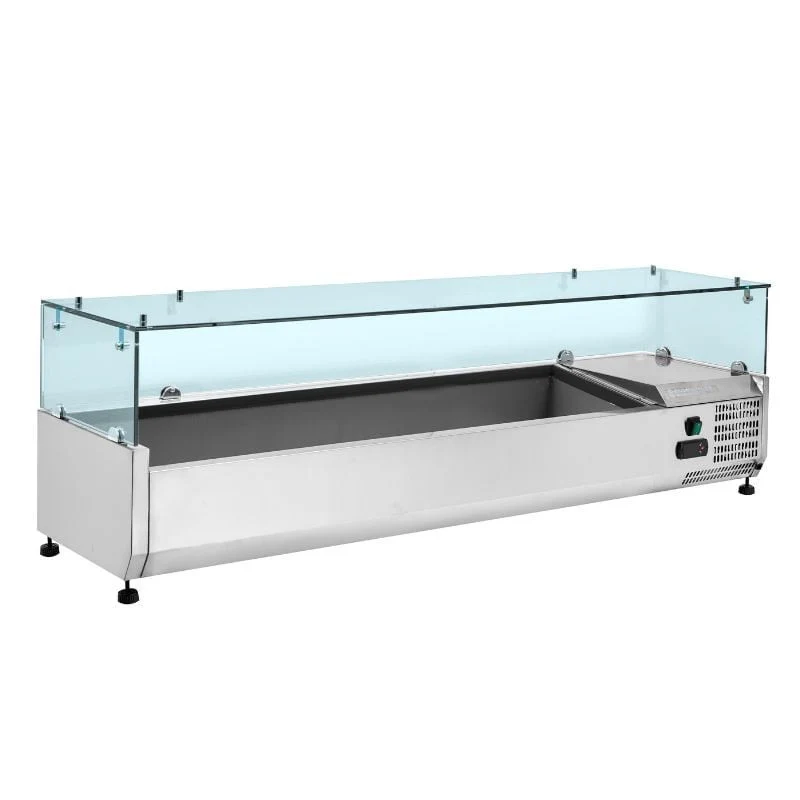 Saladette Réfrigérée à Poser Vitrée - 5 x GN 1/3 + 1 x GN 1/2