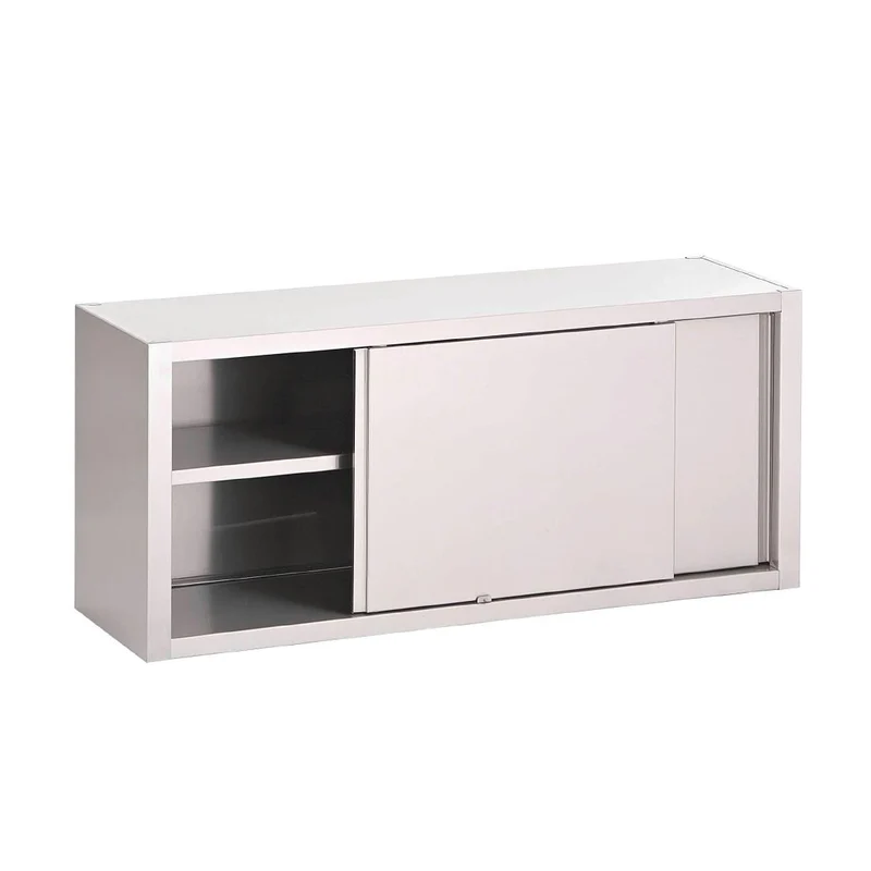 Placard mural inox avec portes coulissantes Gastro M 660 x 1500 x 400mm