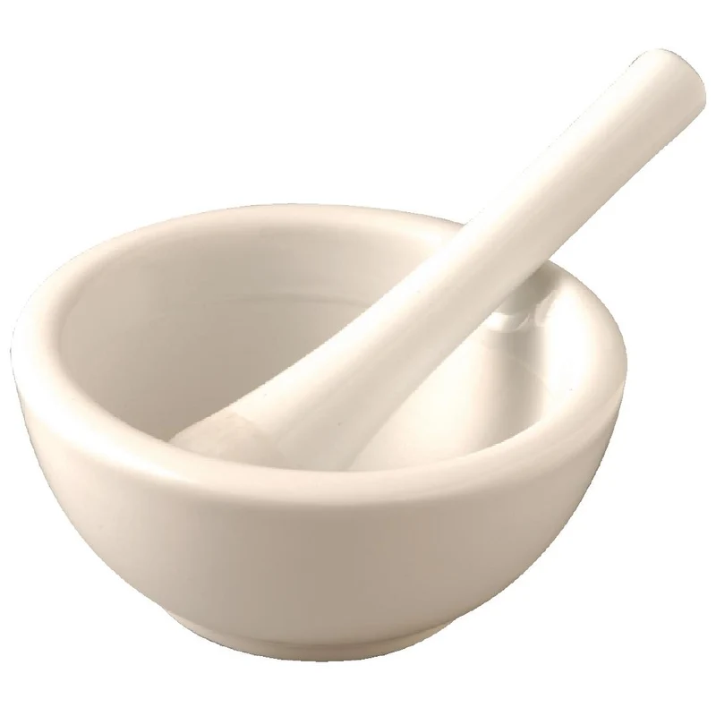 Pilon et mortier en porcelaine Vogue 115mm