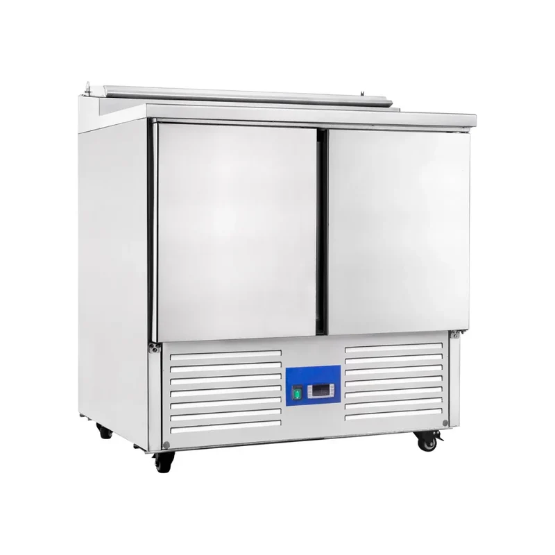 Saladette réfrigérée positive 2 portes 900x700x1025mm