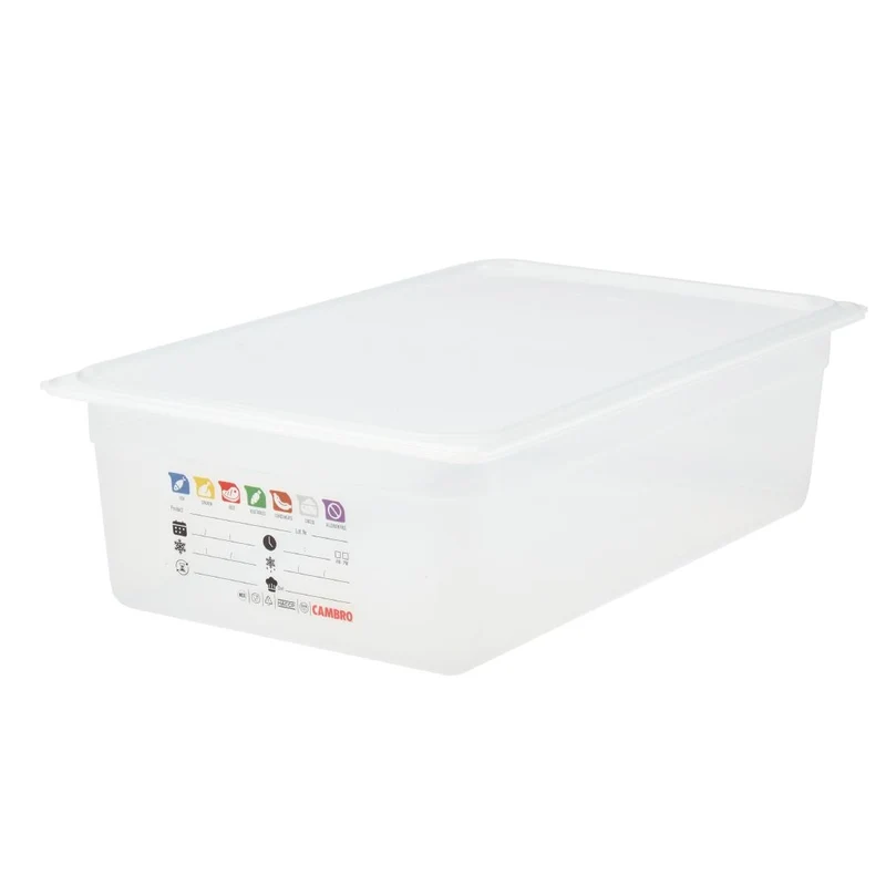 Bac en polypropylène Cambro Safetrak IML GN 1/1 150mm