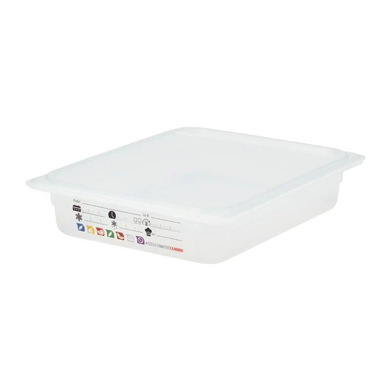 Bac en polypropylène Cambro Safetrak IML GN 1/2 65mm