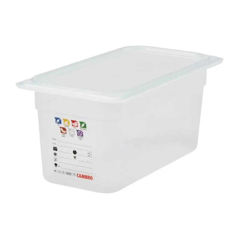 Bac en polypropylène Cambro Safetrak IML GN 1/3 150mm