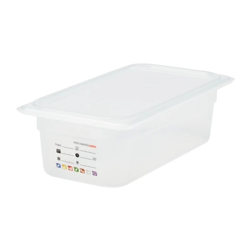 Bac en polypropylène Cambro Safetrak IML GN 1/3 100mm