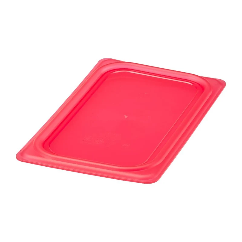 Couvercle hermétique en polypropylène GN 1/4 Cambro Safetrak IML rouge