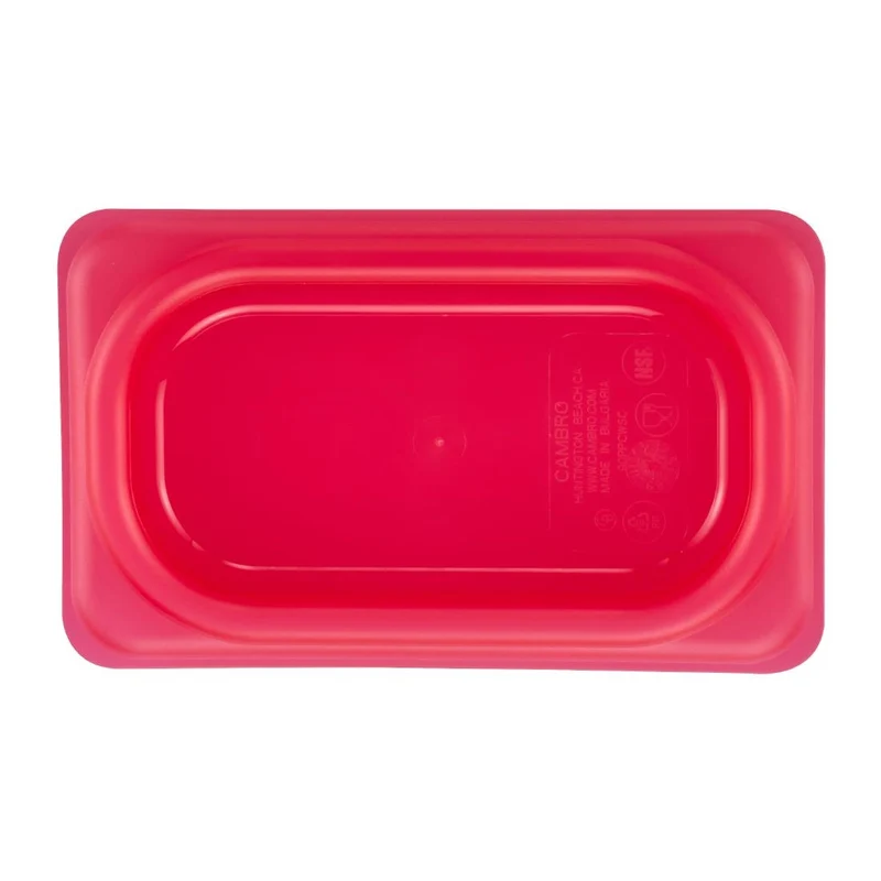 Couvercle hermétique en polypropylène GN 1/9 Cambro Safetrak IML rouge