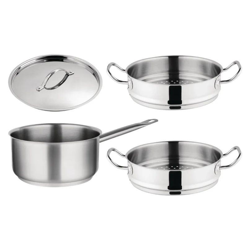 Ensemble 1 casserole et 2 paniers vapeur Vogue Cook Like A Pro