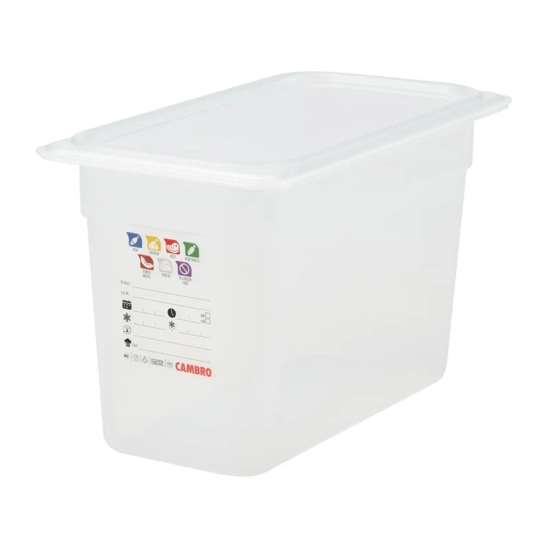 Bac en polypropylène Cambro Safetrak IML GN 1/3 200mm