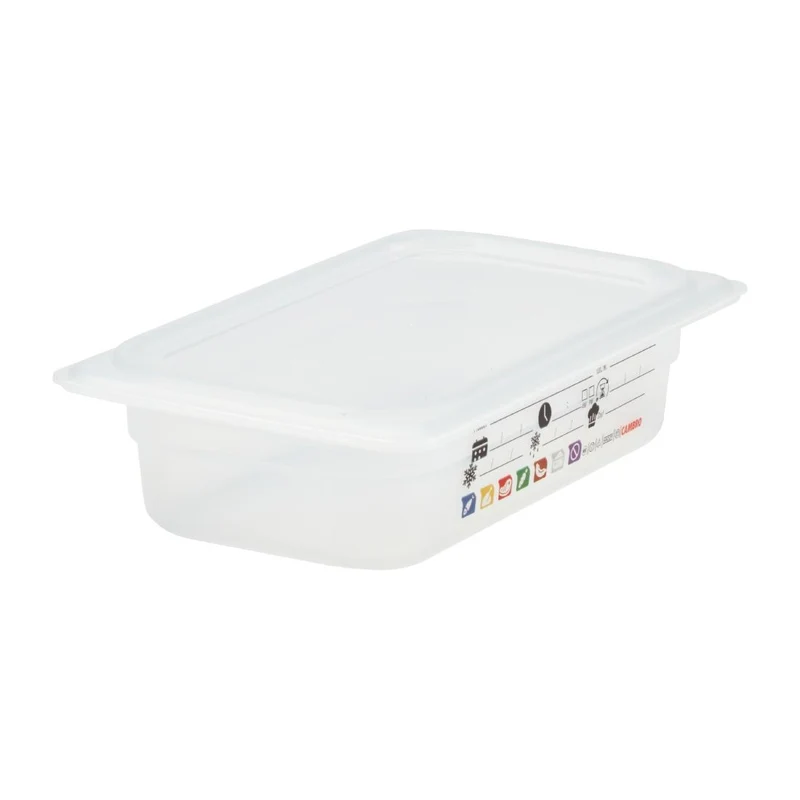 Bac en polypropylène Cambro Safetrak IML GN 1/4 65mm