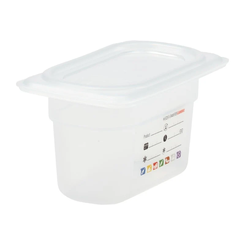 Bac en polypropylène Cambro Safetrak IML GN 1/9 100mm