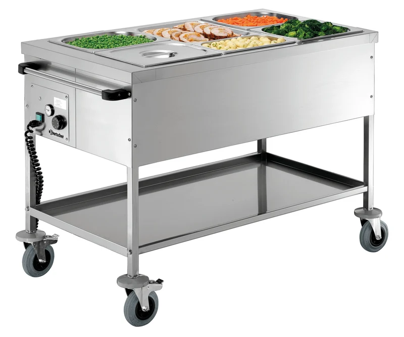 Chariot bain-marie 3 x 1/1 GN