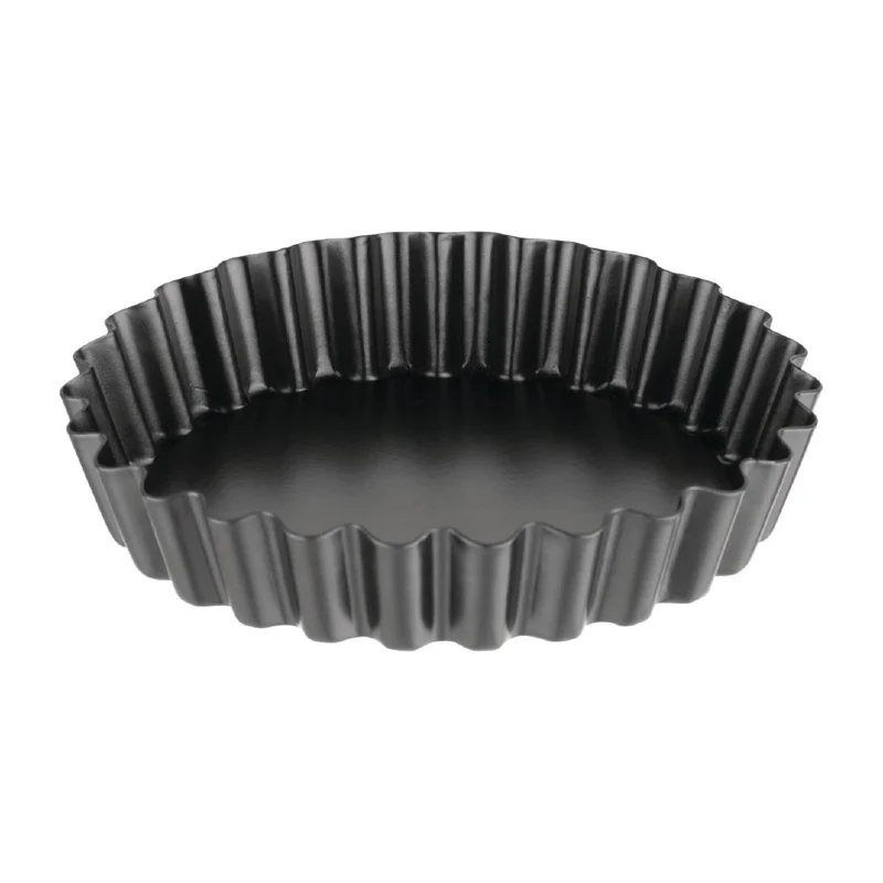 Moule à tartelette cannelé antiadhésif avec fond amovible Vogue 10 cm (lot de 3)