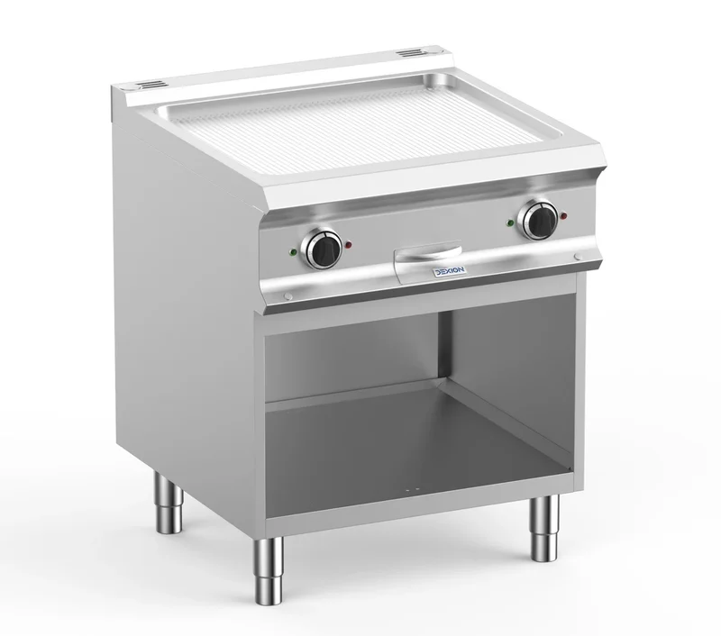 Plancha électrique Dexion Lux 700 - 70/73 - rainurée - 10 kW