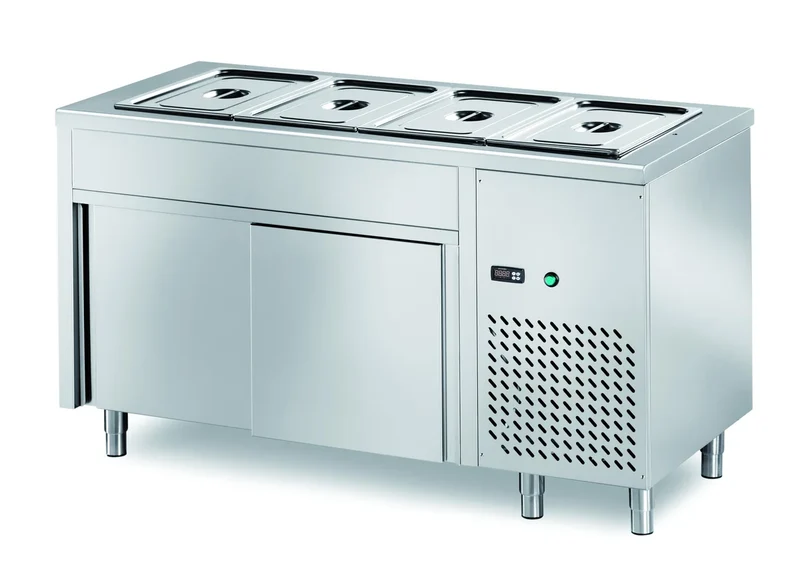 Table réfrigérée libre-service PROFI avec portes coulissantes 1200x700x890 - 3x GN 1/1