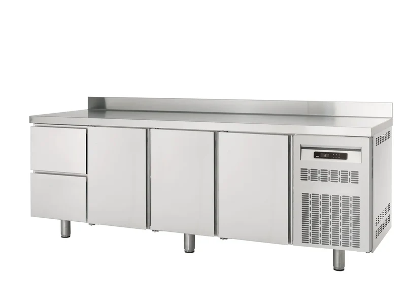 Table réfrigérée Profi 3/2 Superior avec dosseret - GN 1/1