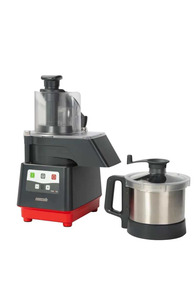 Dito Sama Prep4You Combi cutter / coupe-légumes 3,6 l - vitesse variable 500-3600 tr/min, cuve en acier inoxydable, couteaux micro-dentés, avec disque d’éjection