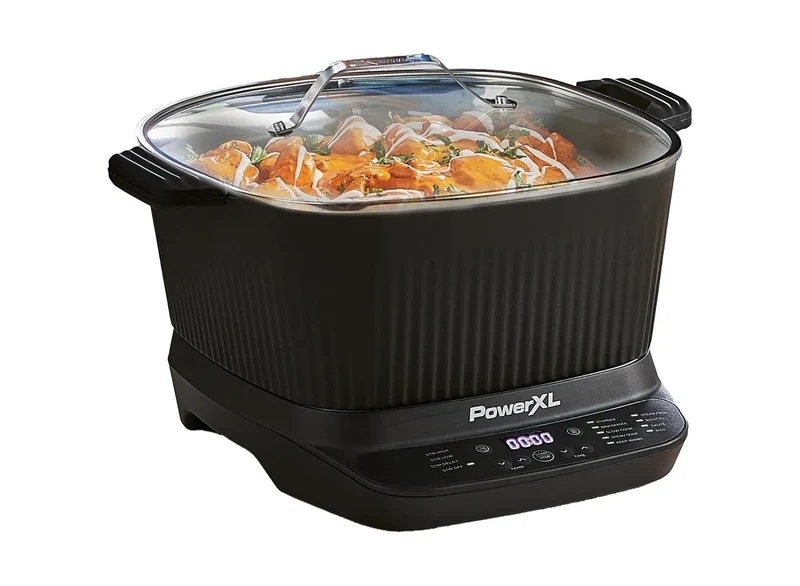 STIRMAX 7.5 Quart Digital Multi-Cooker with Automatic Paddle to Stir and Shred, 9 in 1 programable to Saute, Sear, and Brown Food Before Simmering