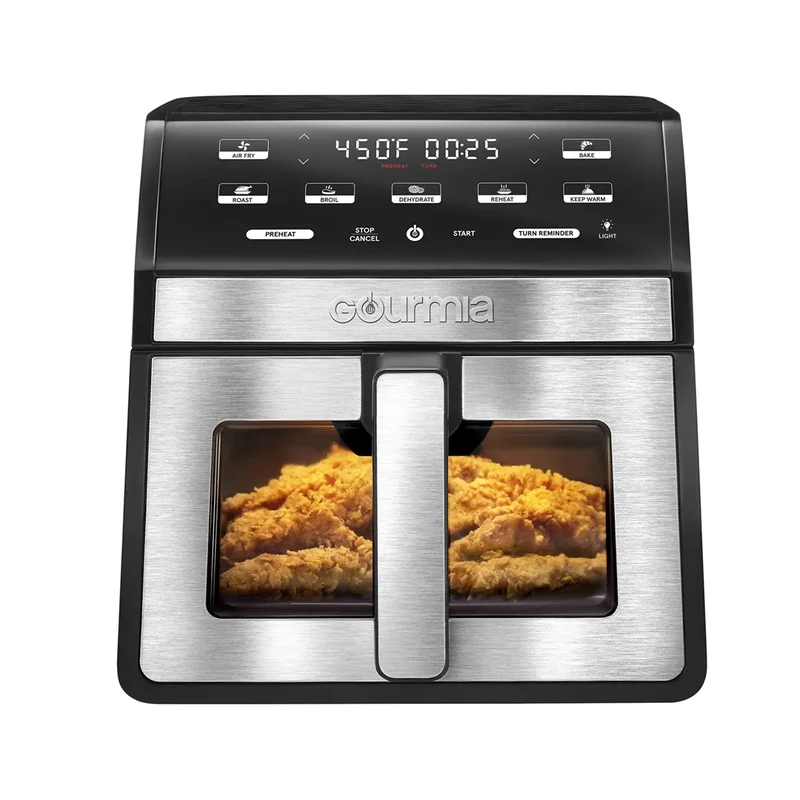 8-Quart Digital Air Fryer with Window & Light