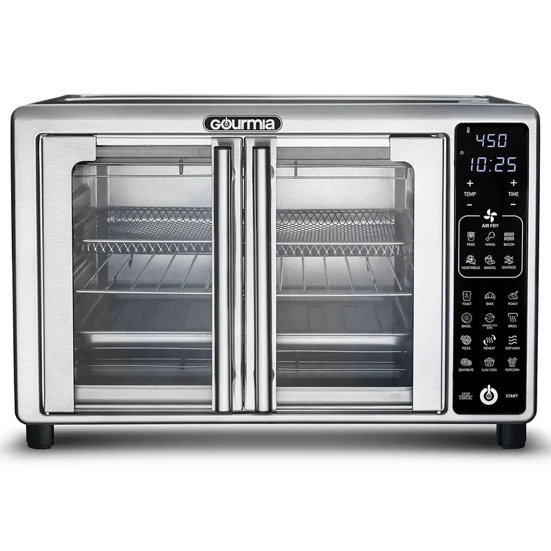 6-Slice Digital Toaster Oven Air Fryer with 19 One-Touch Presets Stainless Steel
