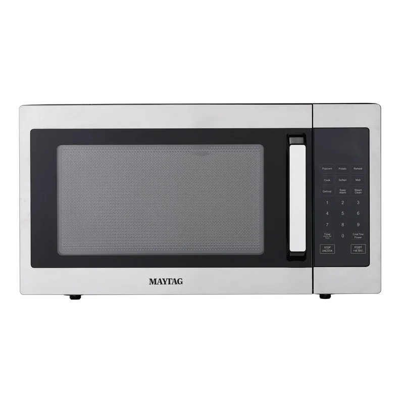 1.3 Cu Ft Countertop Microwave Oven - Black and Silver