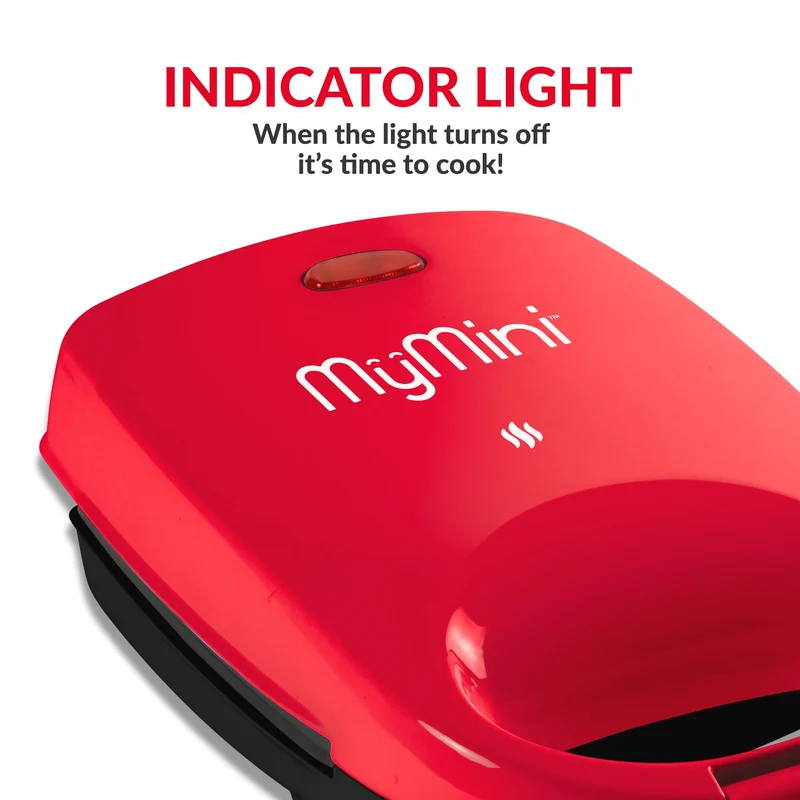 Personal Sandwich Maker Grill - Red