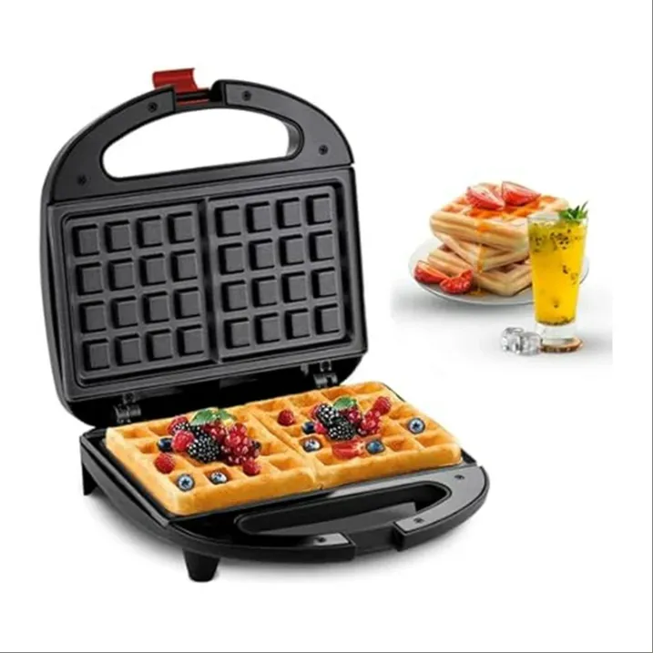 Electric Waffle Maker, Nonstick - Black