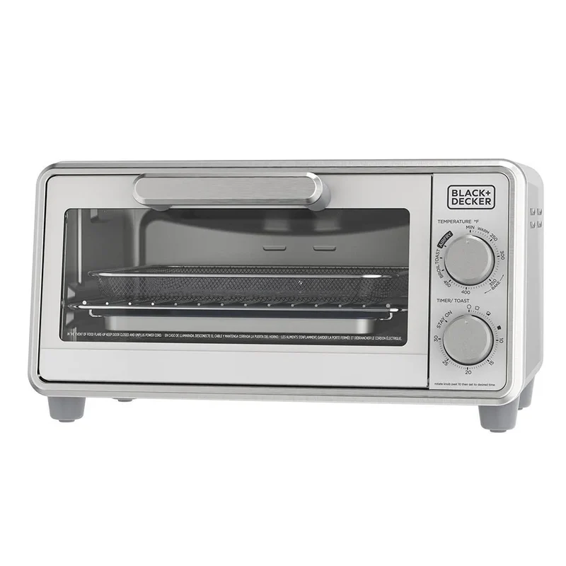 Crisp ‘N Bake Pro 4 Slice Air Fry Toaster Oven - Silver