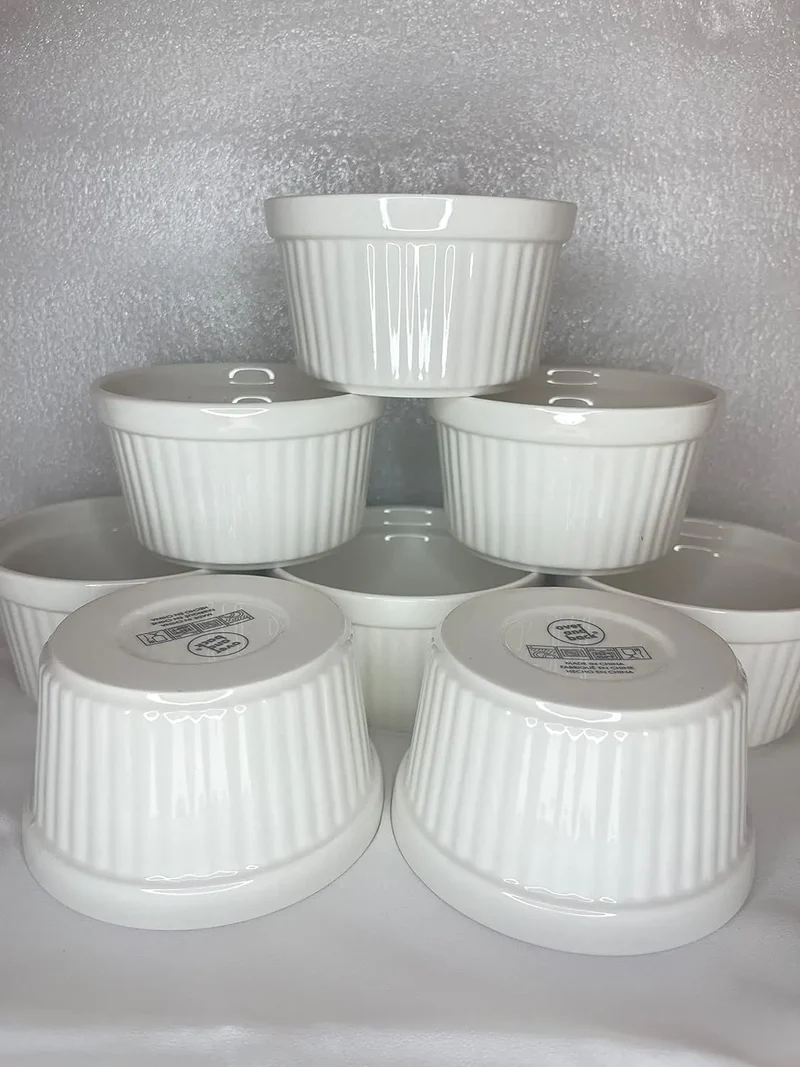 8pc Ramekins - White