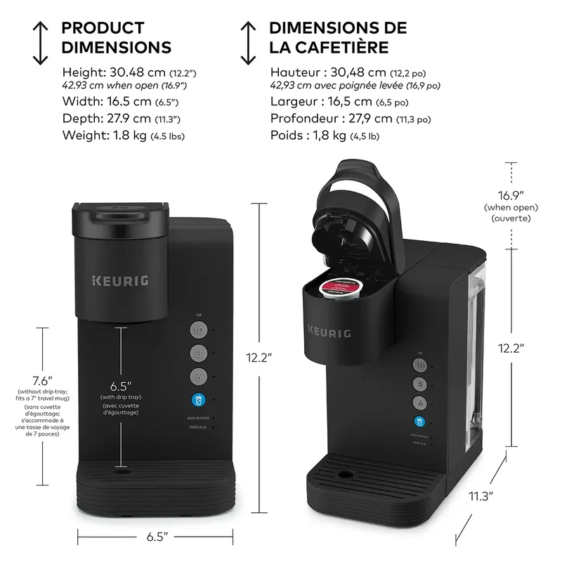 K-Express Essentials Plus, Ice & Hot Single Serve K-Cup Pod Coffee Maker