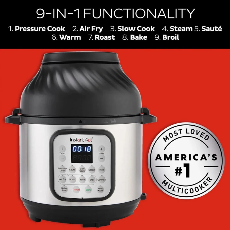 8Qt Duo Crisp Pressure Cooker