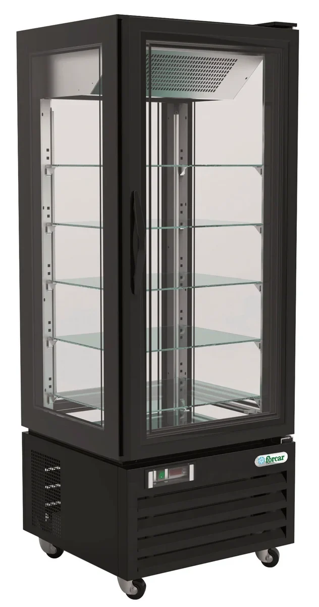 Vitrine congélateur verticale FORCAR LDC65LB 431 Litres, éclairage LED, noir