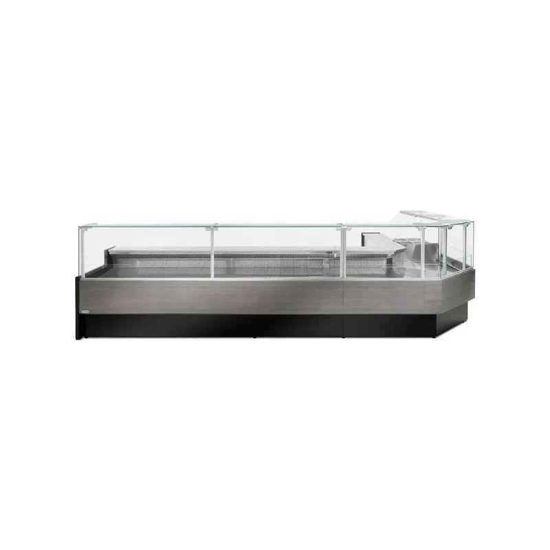 Vitrine réfrigérée ventilée avec réserve 2500x1090x1280mm +2/+8°C - PORTHOS