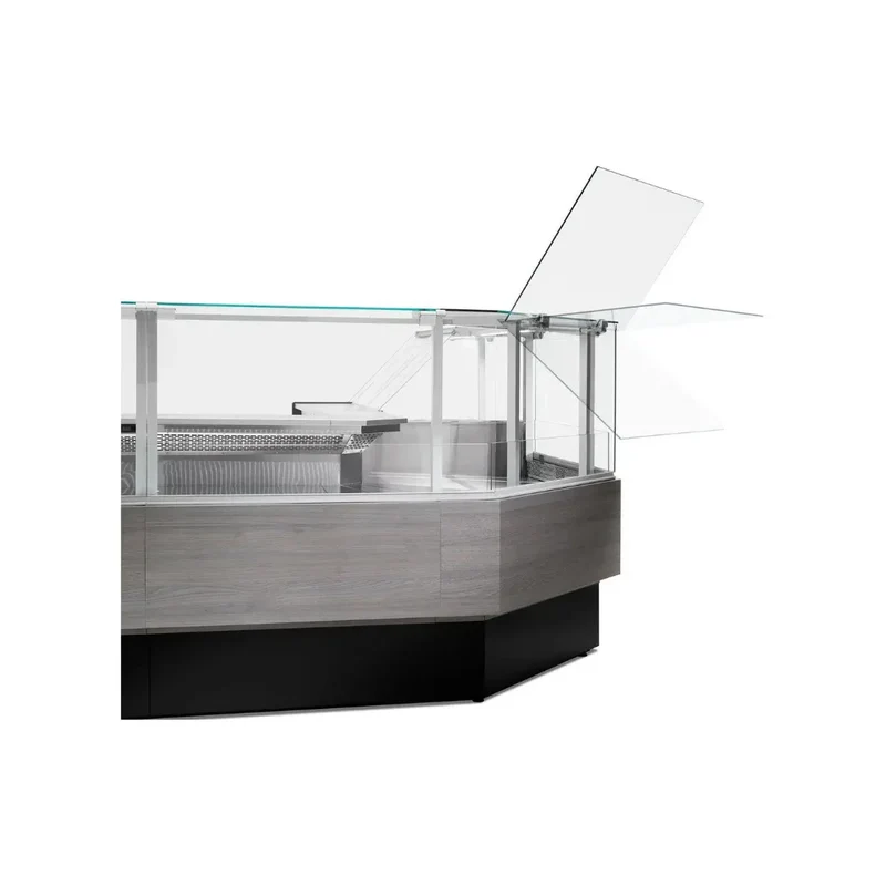 Vitrine réfrigérée statique sans réserve 2000x1090x1280mm +2/+8°C - PORTHOS