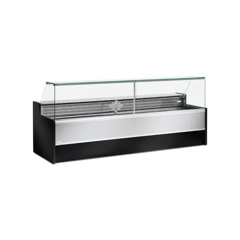 Vitrine réfrigérée statique avec réserve 3000x980x1270mm +2/+8°C - MESETAS