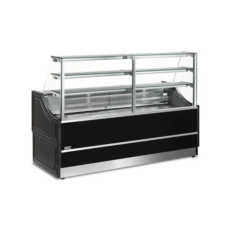Vitrine réfrigérée statique avec réserve 1000x810x1350mm +2/+8°C - ORLEANS