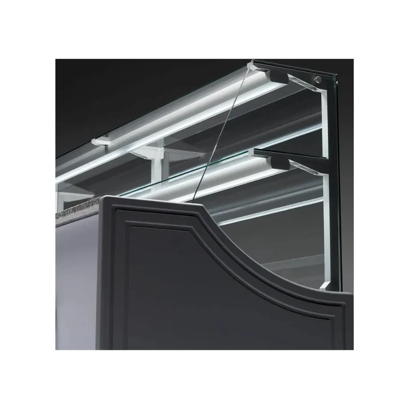 Vitrine réfrigérée statique avec réserve 1500x810x1350mm +2/+8°C - ORLEANS