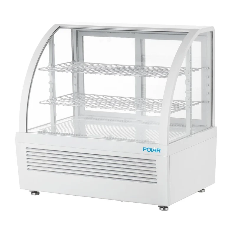 Vitrine réfrigérée de comptoir Polar série C blanche 100L