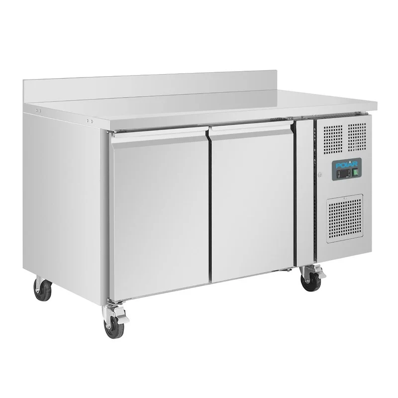 Table réfrigérée négative avec dosseret Polar Série U 2 portes 282L
